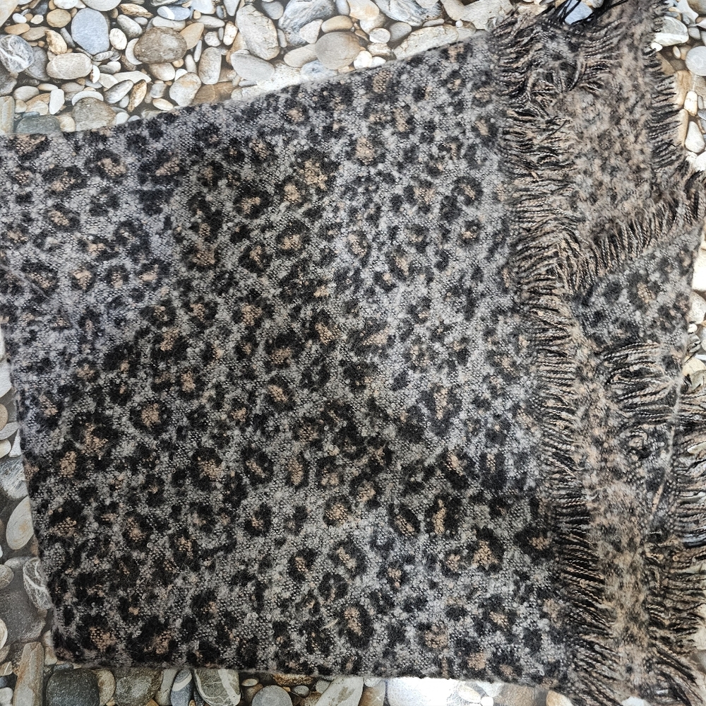 Sonoma Black and Brown Patterned Scarf